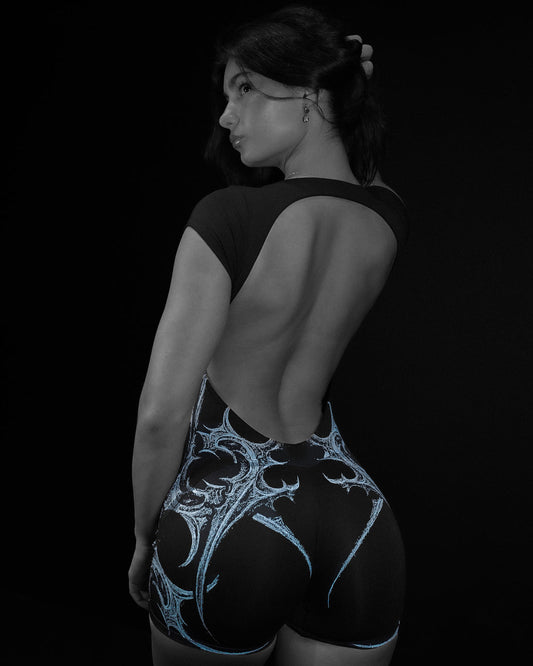 BD-0081 Women’s Void Tech™ Revenant Open Back Bodysuit [FROST]