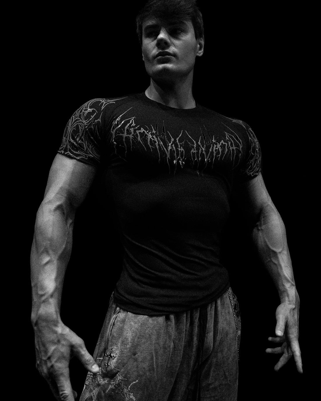 BD-0108 Void Tech™ Venom Texture shortsleeve Compression [VOID BLACK]