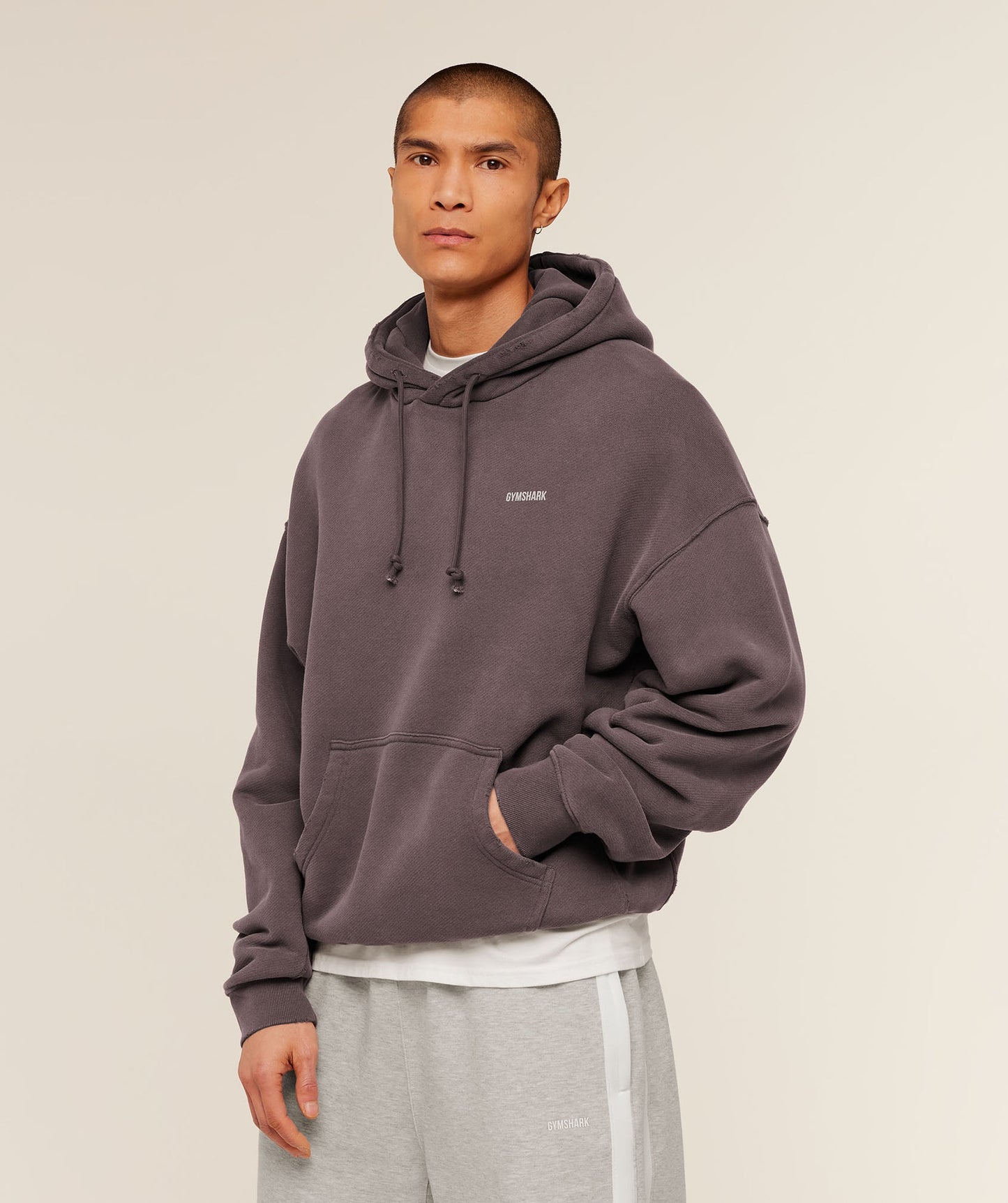 GS-0105 Gymshark x CBUM Washed Hoodie - Greyed Purple