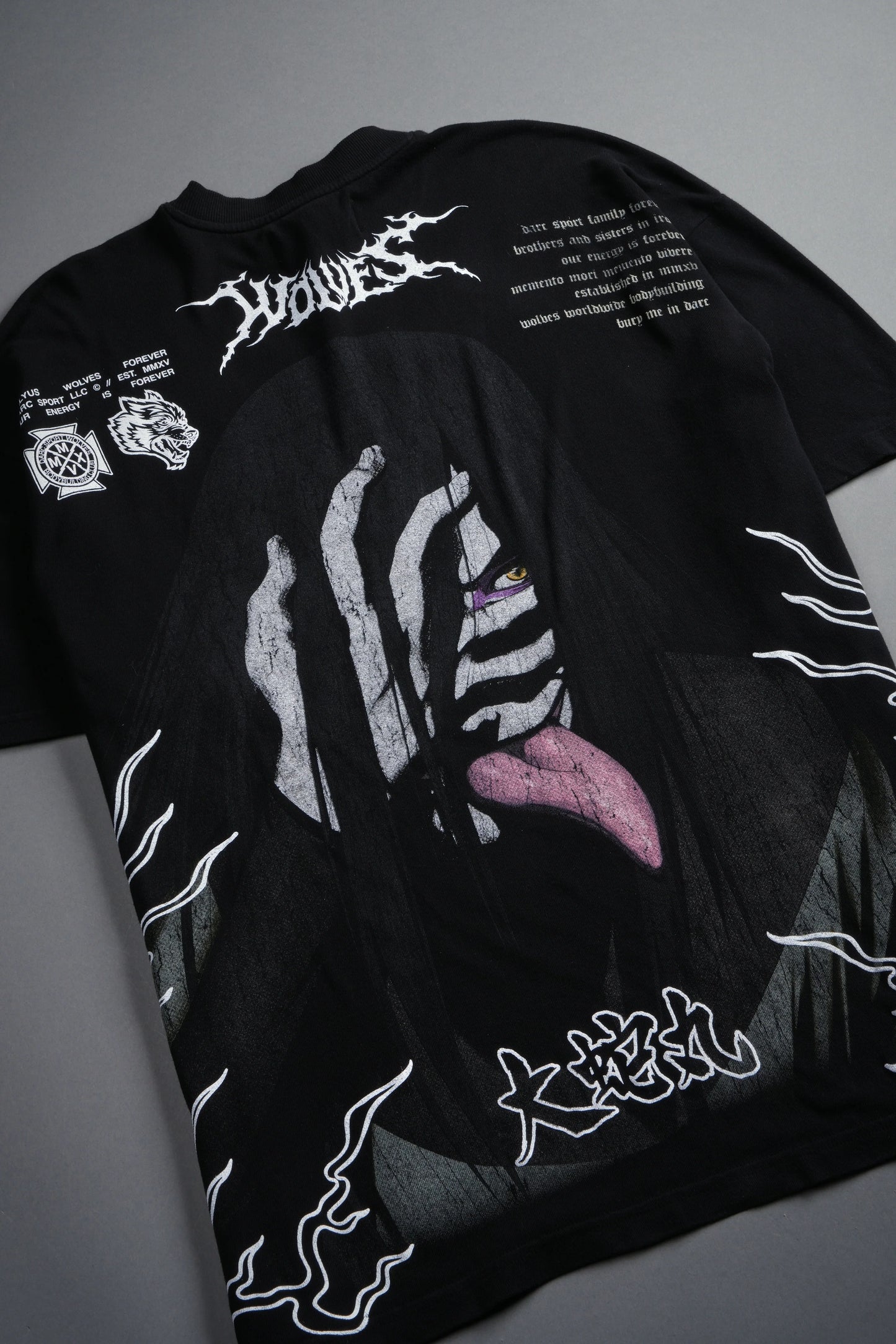 DS-0213 Live Forever Premium Oversized Tee in Black