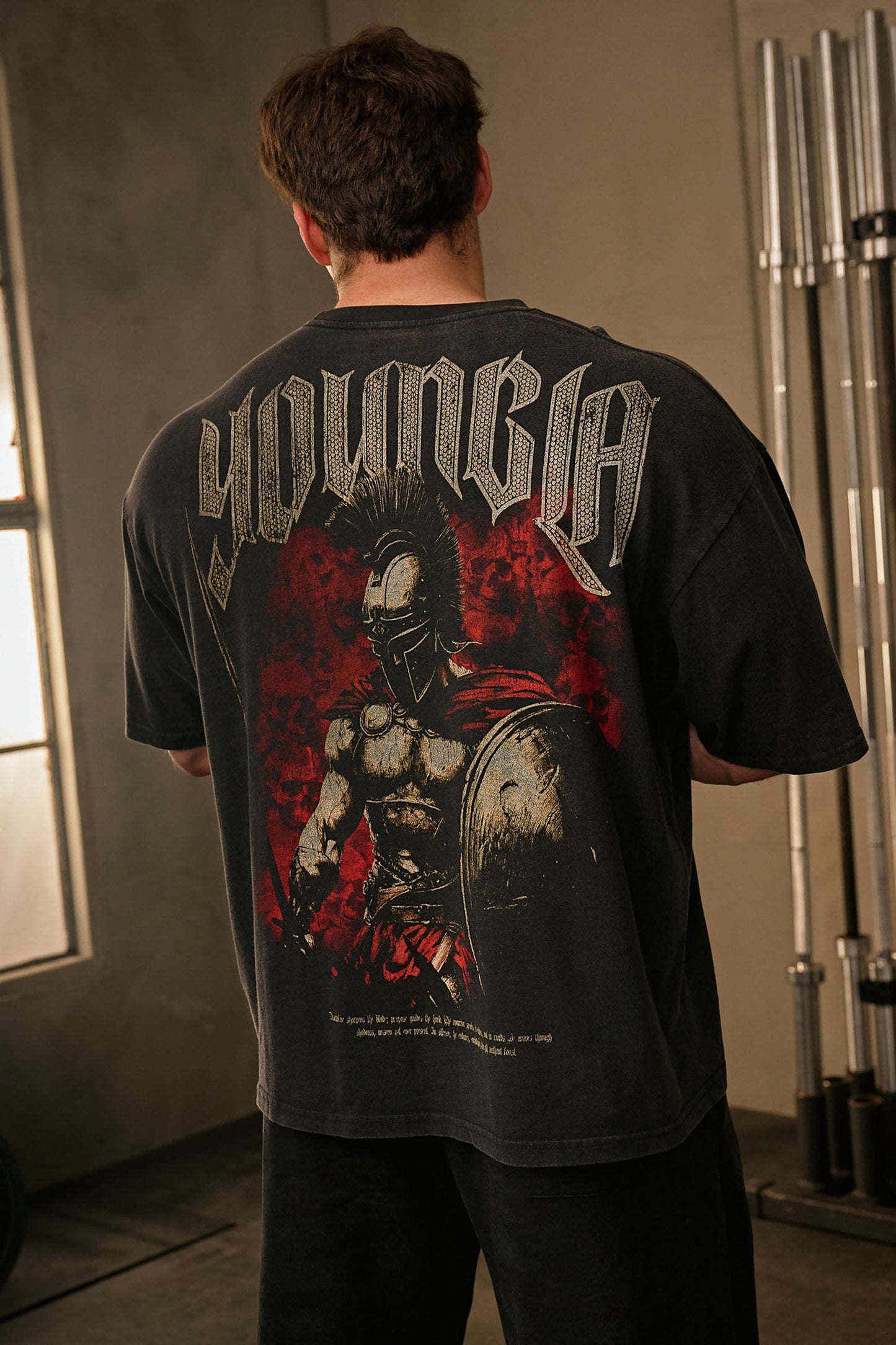 4135 - YLA x Axel - Spartan Tees - Black/Red
