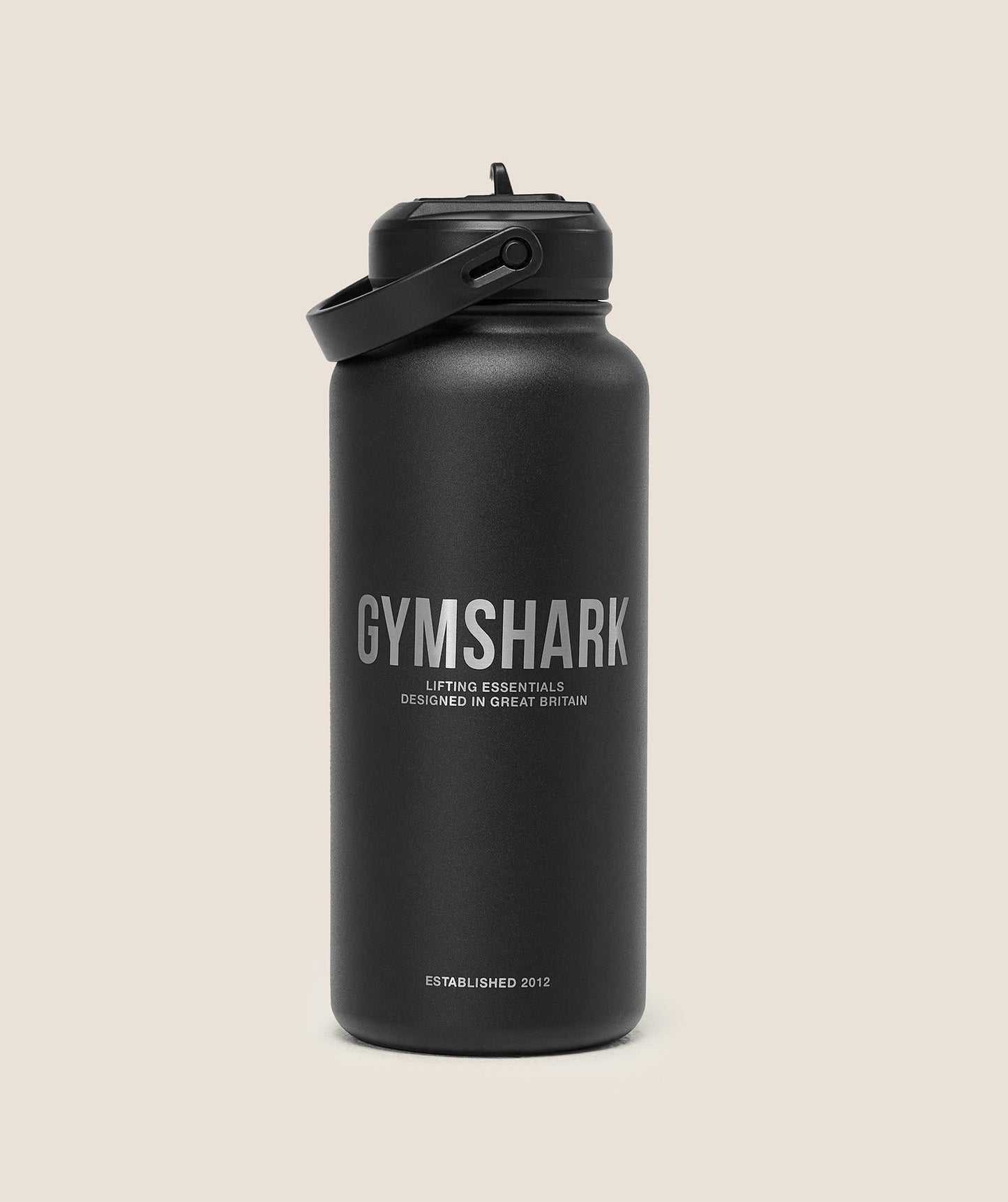 GSA-0042 Gymshark Metal Insulated Straw Bottle 1L - Black