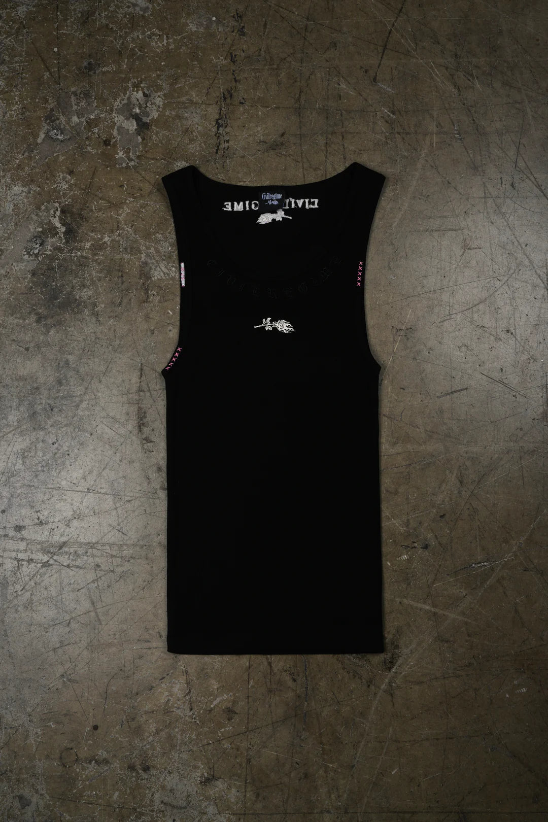 Civil Dispute Tank Top in Black
