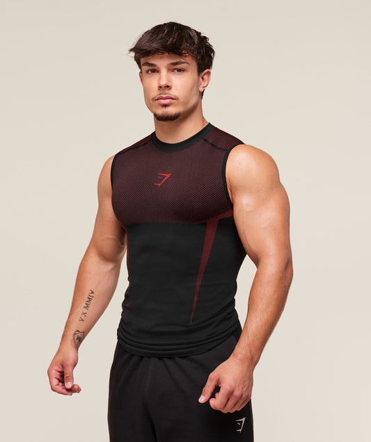 GS-0082 Onyx 5.0 Tank - Black/Carmine Red