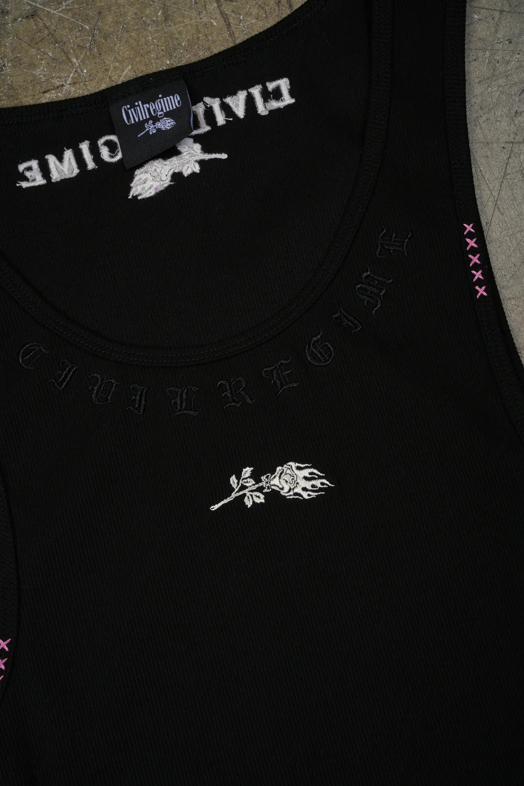 Civil Dispute Tank Top in Black