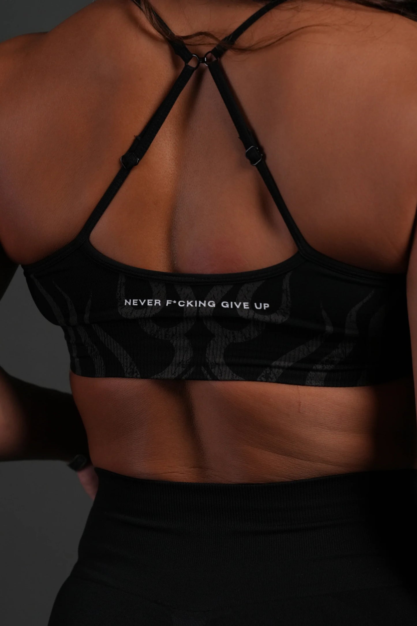 DSHE-0046 Hellfire “Maya” Soft Seamless Bra in Black