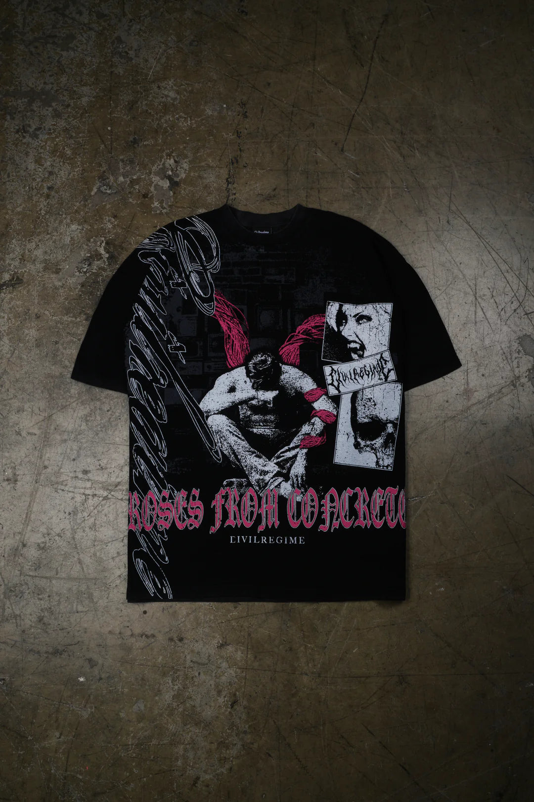 Baggage American Classic Oversized Tee in Vintage Black