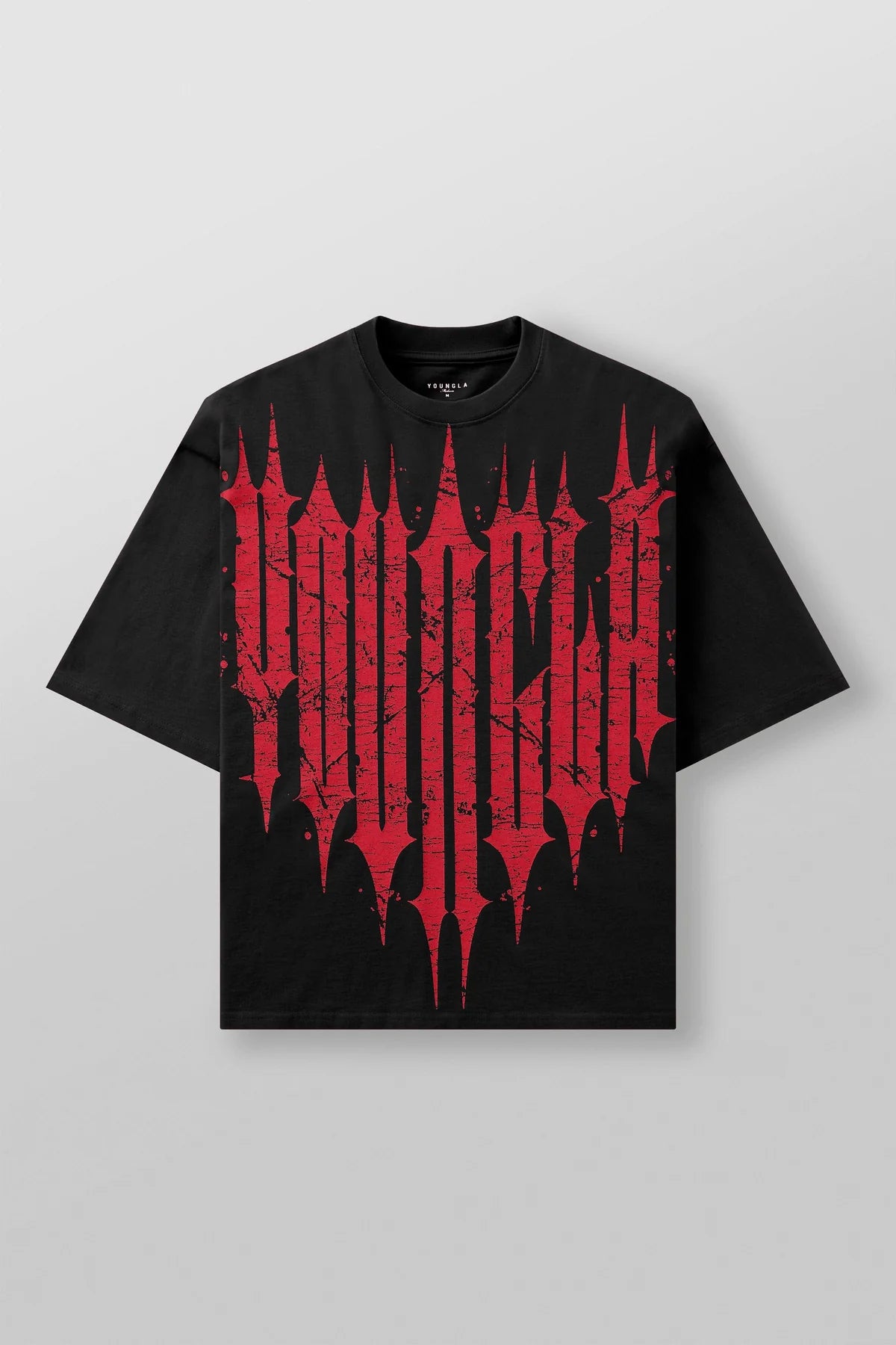 4156 - REVENGE TEES - BLACK/RED