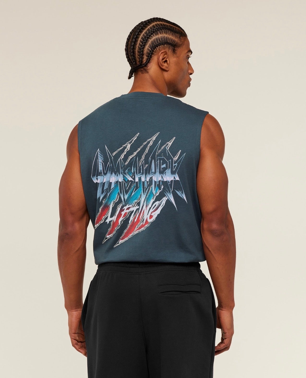 GS-0076 Eagle Band Style Graphic Tank - Gs Stealth Blue