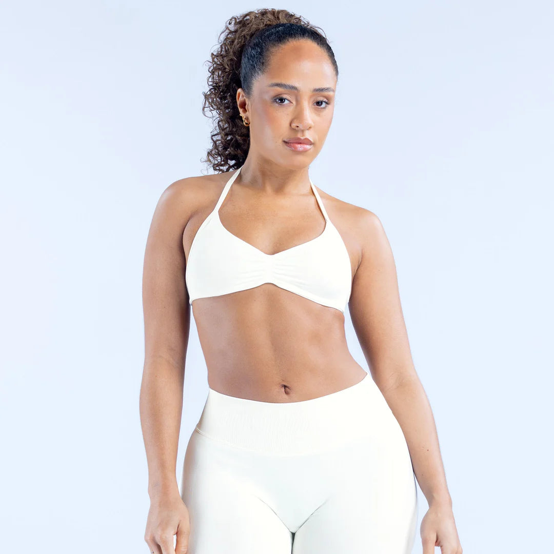 Impact Strappy Bra - Ivory