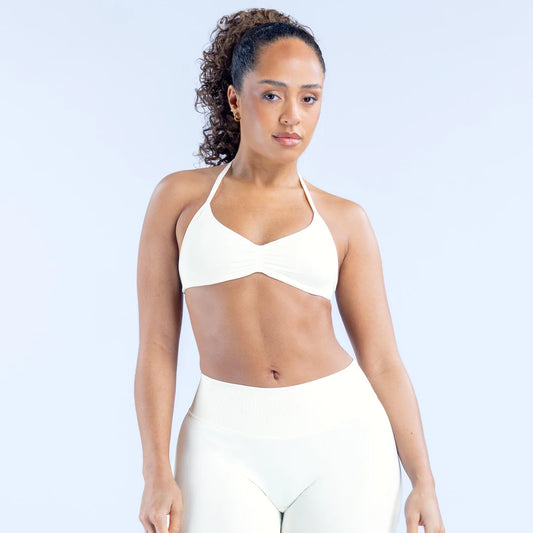 Impact Strappy Bra - Ivory