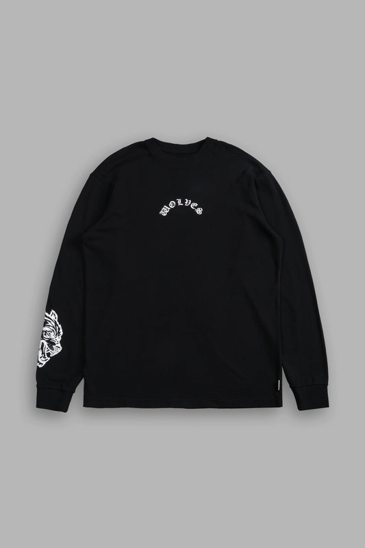 DS-0203 Wolf Chopper “Premium” L/S Tee in Black