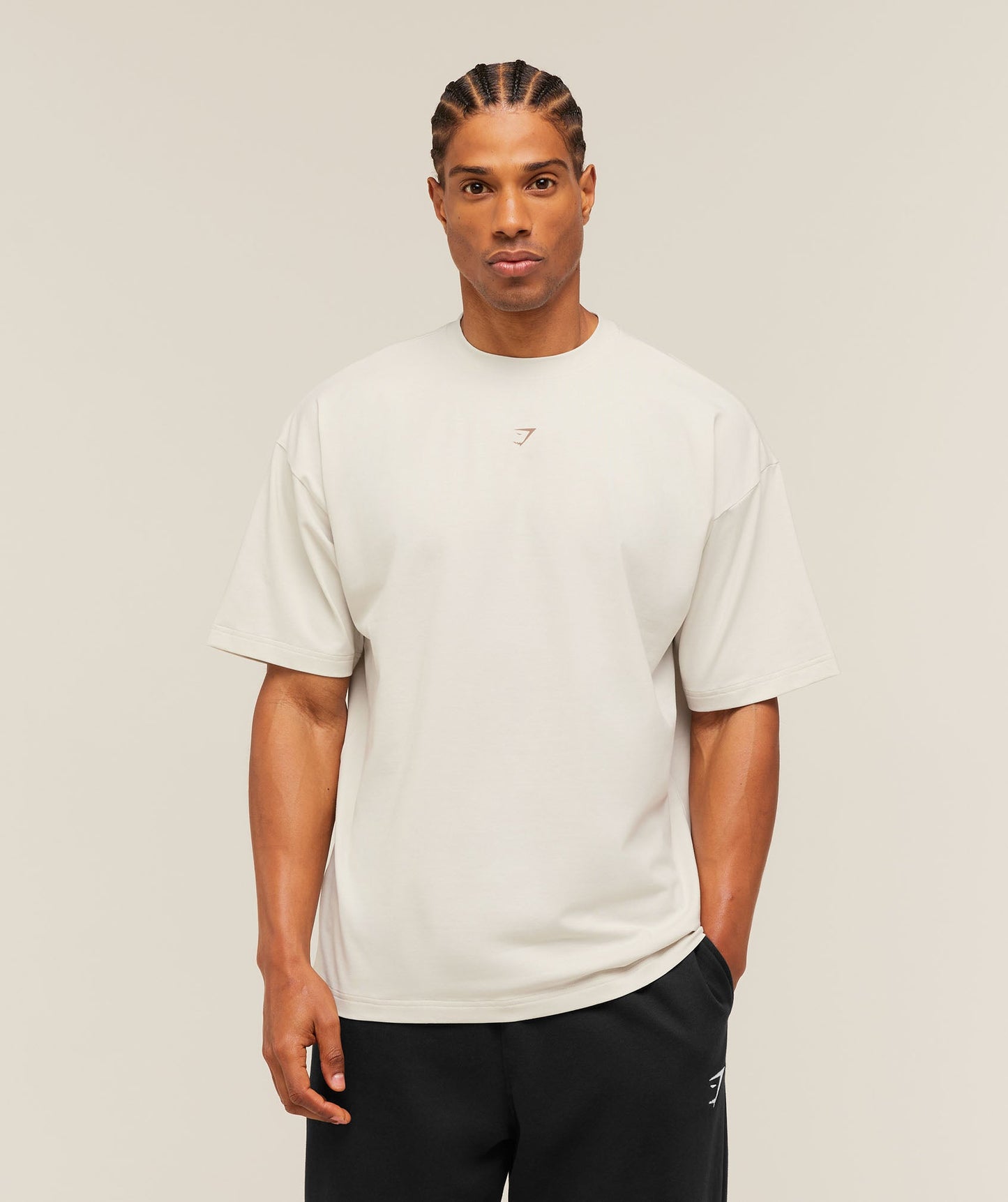 GS-0044 Gymshark GS x Frazetta Power T-Shirt - Tinted White