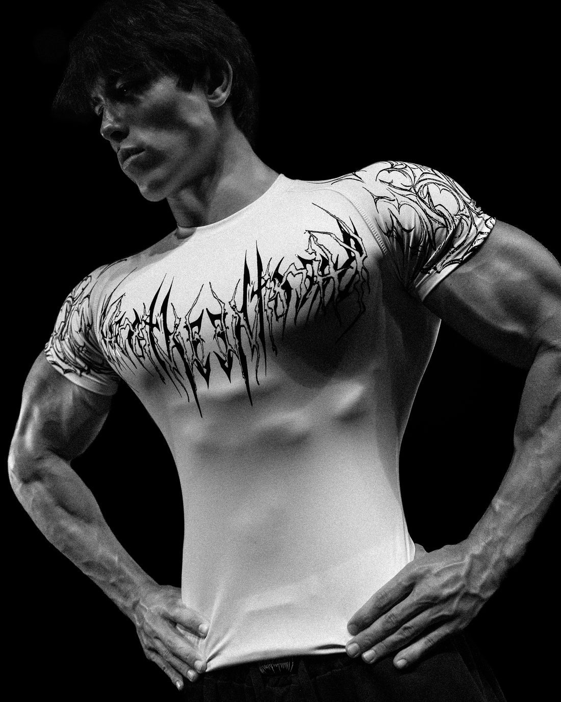 BD-0108 Void Tech™ Venom Texture shortsleeve Compression [DIVINE WHITE]