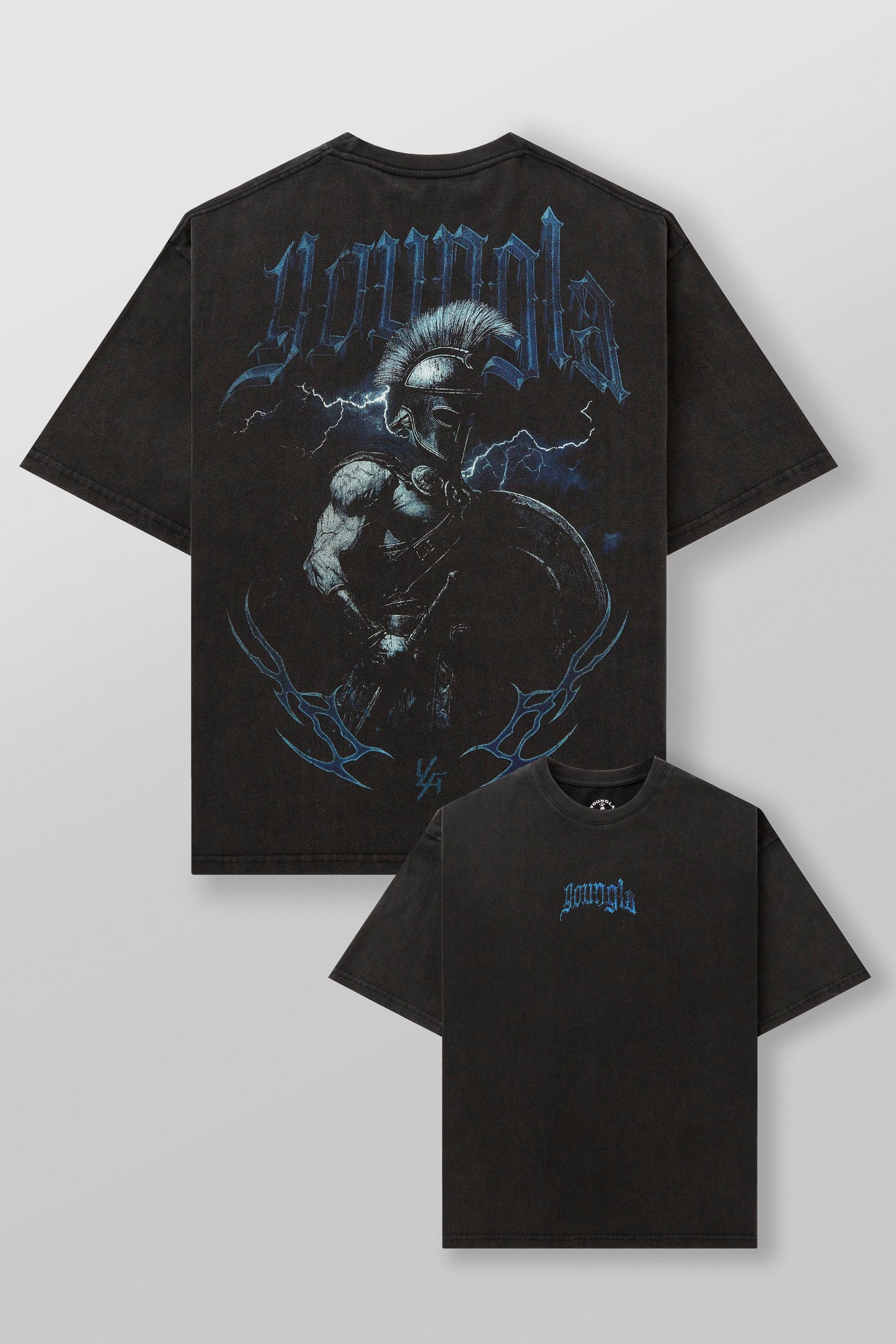 4135 - YLA x Axel - Spartan Tees - Black/Blue