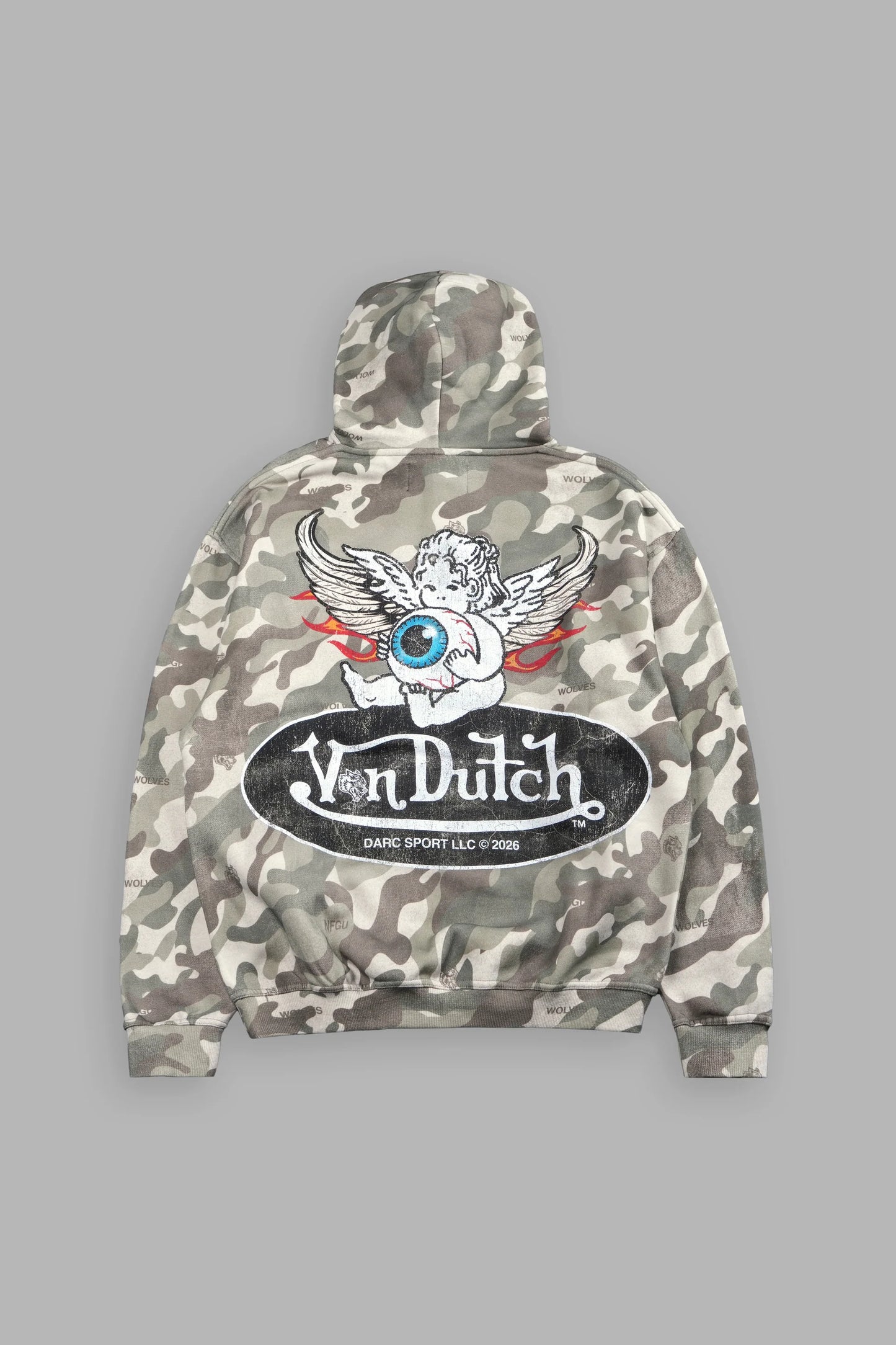 DS/VD-0169 Von Wild Pierce Hoodie in DSVD Green Camo