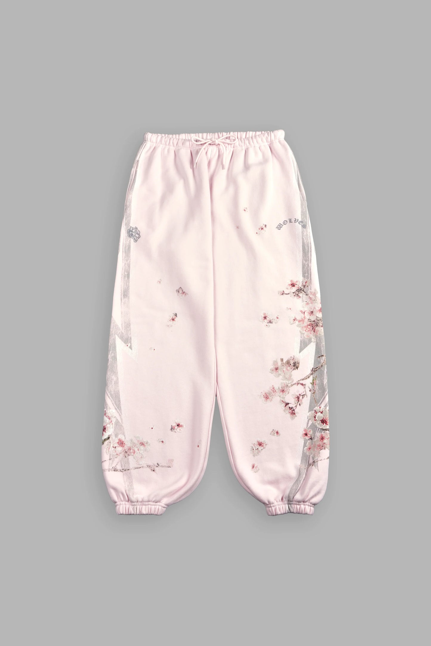 DSHE-0069 Iron Sakura Lightweight Lounger Sweat Pants in Blush Pink