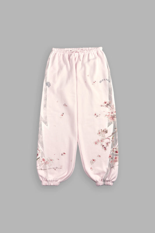 DSHE-0069 Iron Sakura Lightweight Lounger Sweat Pants in Blush Pink