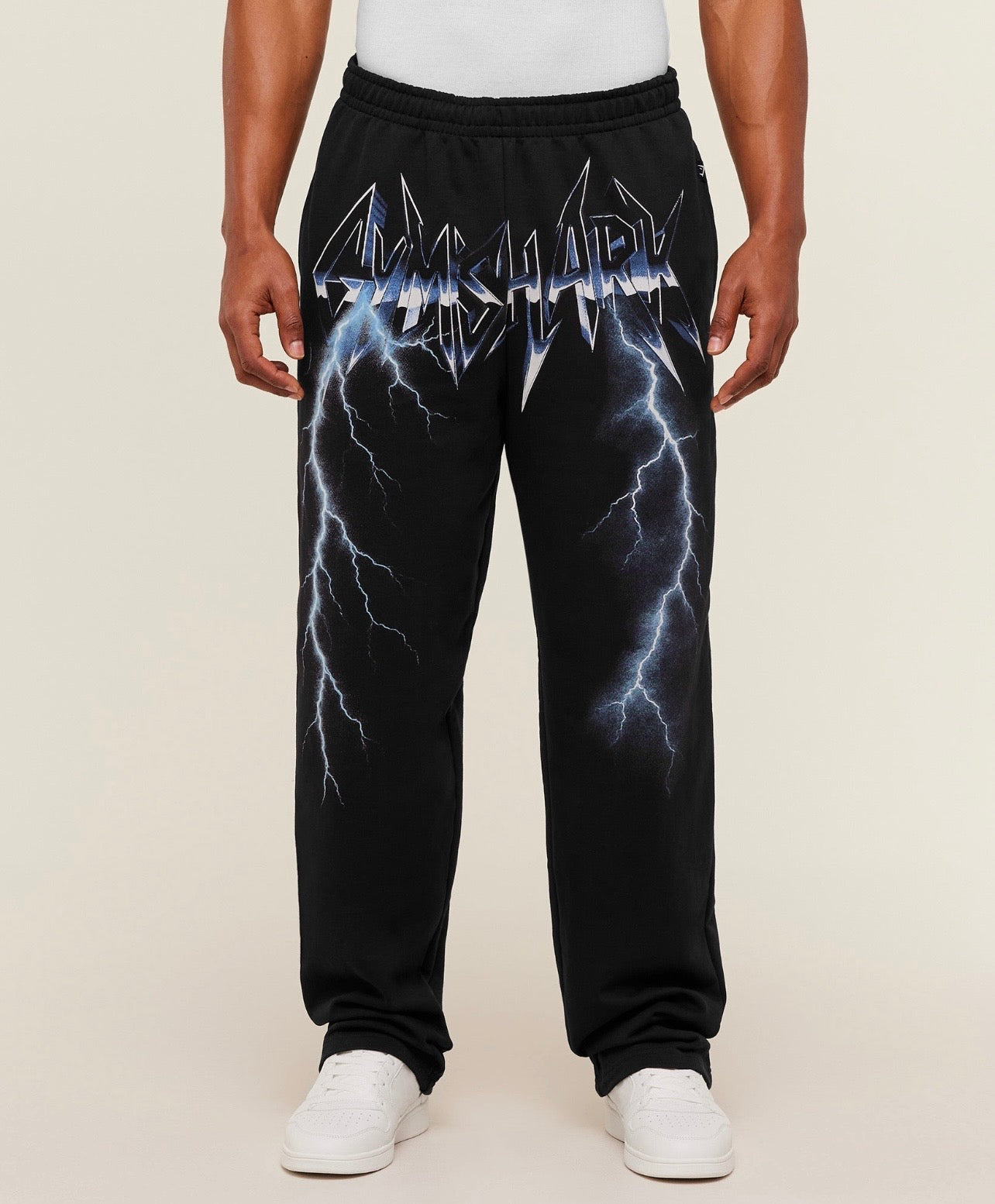 GS-0073 Eagle Band Style Graphic Straight Leg Pant - GS Black