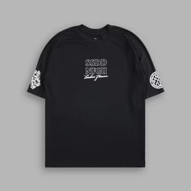 DS-0013 SSDD NFGU “Dry Wolf” S/S Raglan Tee in Black
