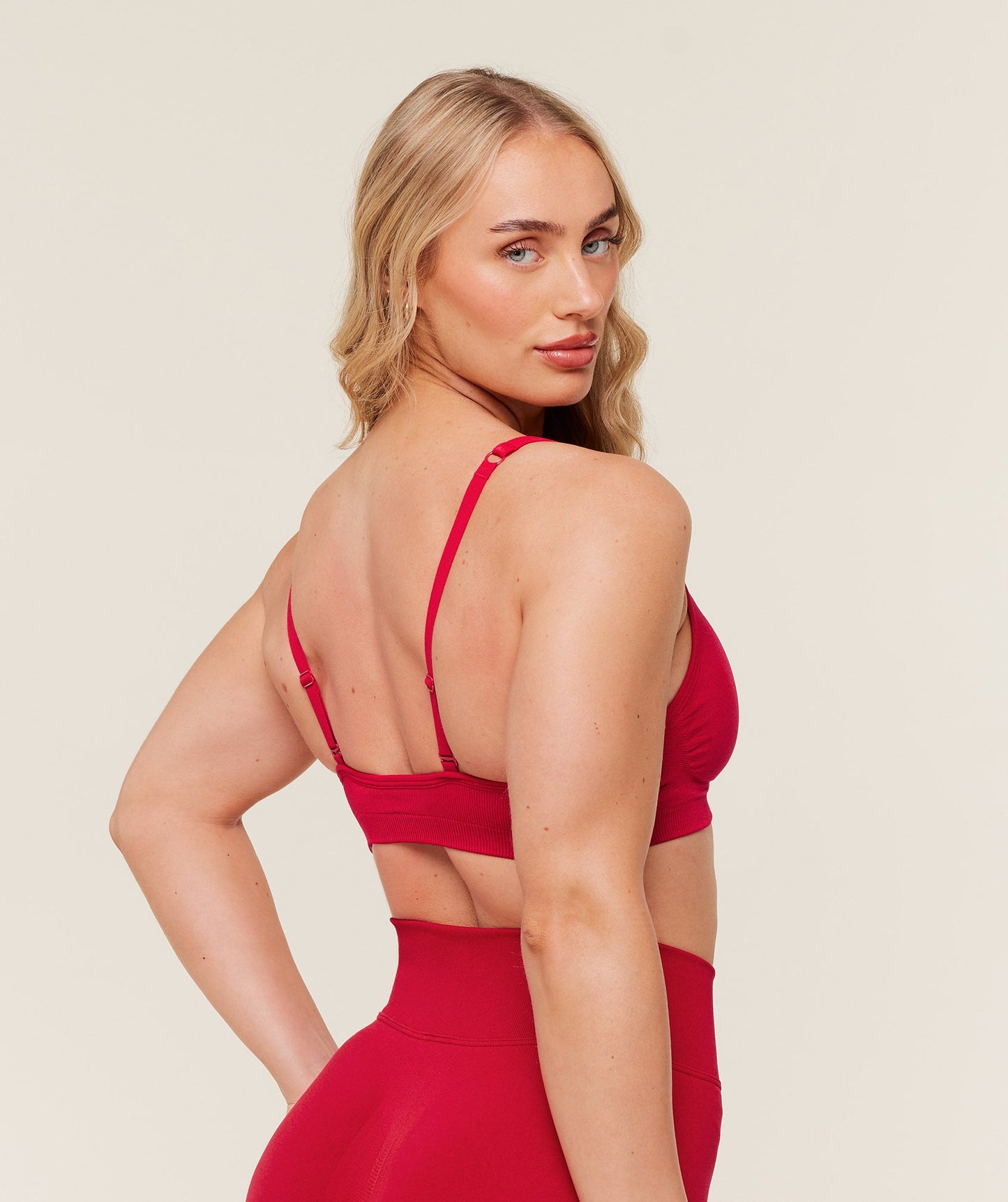 GSW-0087 Lift Seamless Sports Bra - Carmine Red
