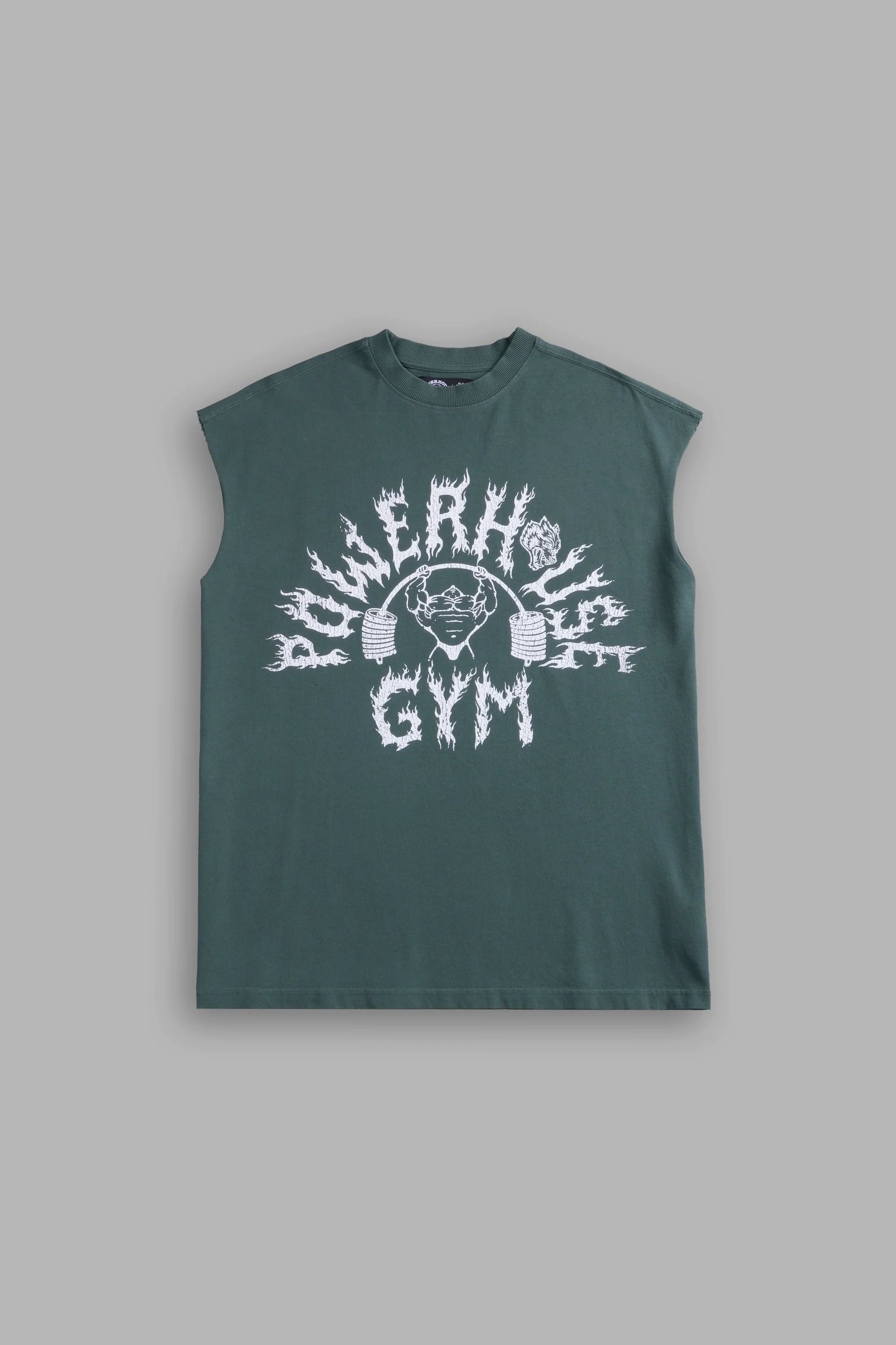 DS-0115 Iron Flame “Premium” Muscle Tee in Norse Green