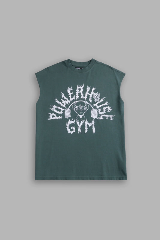 DS-0115 Iron Flame “Premium” Muscle Tee in Norse Green