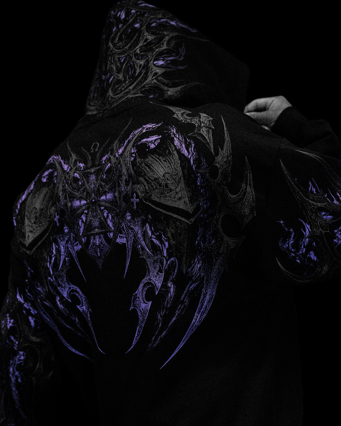 BD-0098 Berserker Oversized Zip-up Hoodie [DUSK]