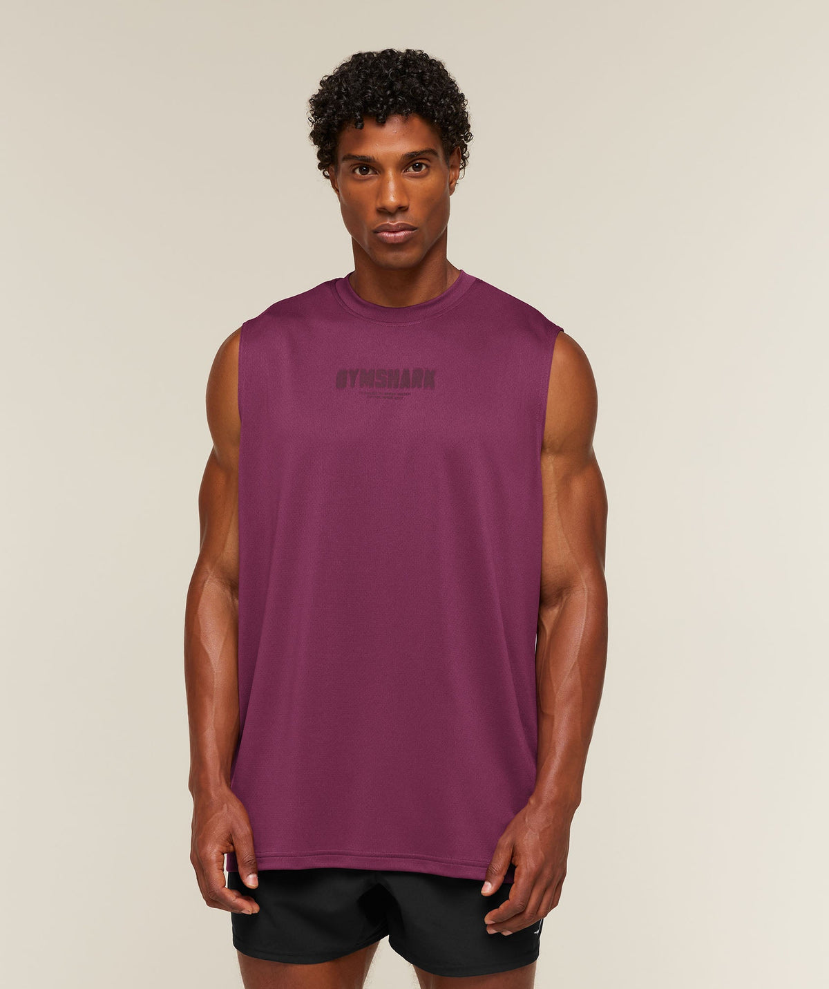 GS-0144 Motion Blur Graphic Tank - Strength Pink