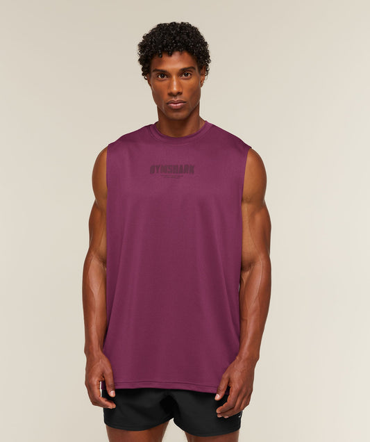 GS-0144 Motion Blur Graphic Tank - Strength Pink