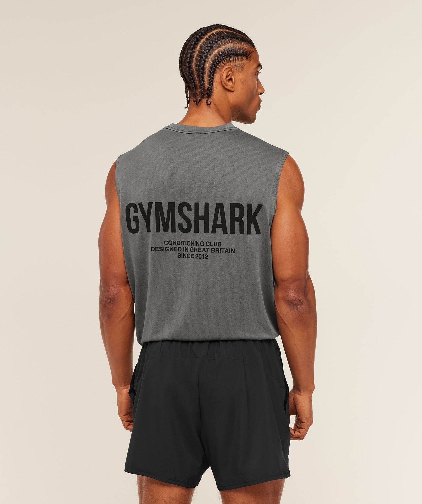 GS-0059 Conditioning Club Washed Tank - Black/Wash