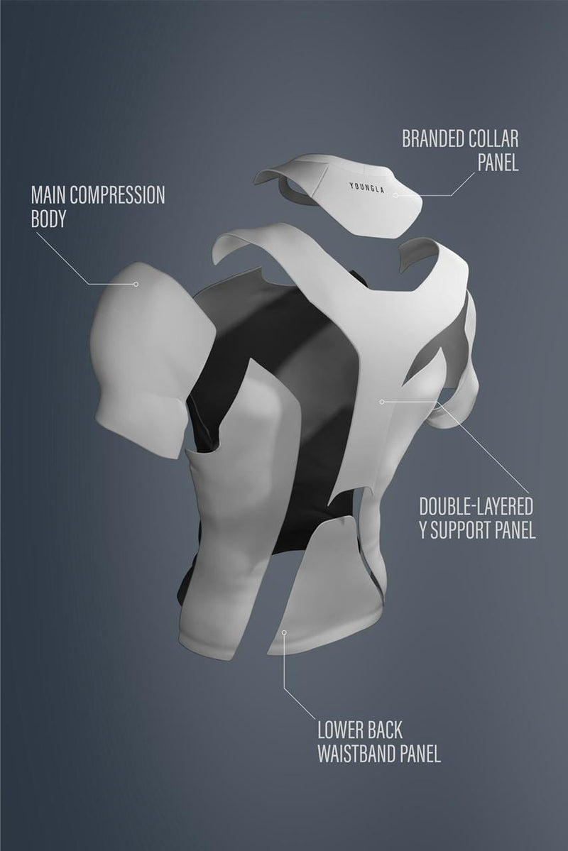 4282 - Posture Compression Tees - Black