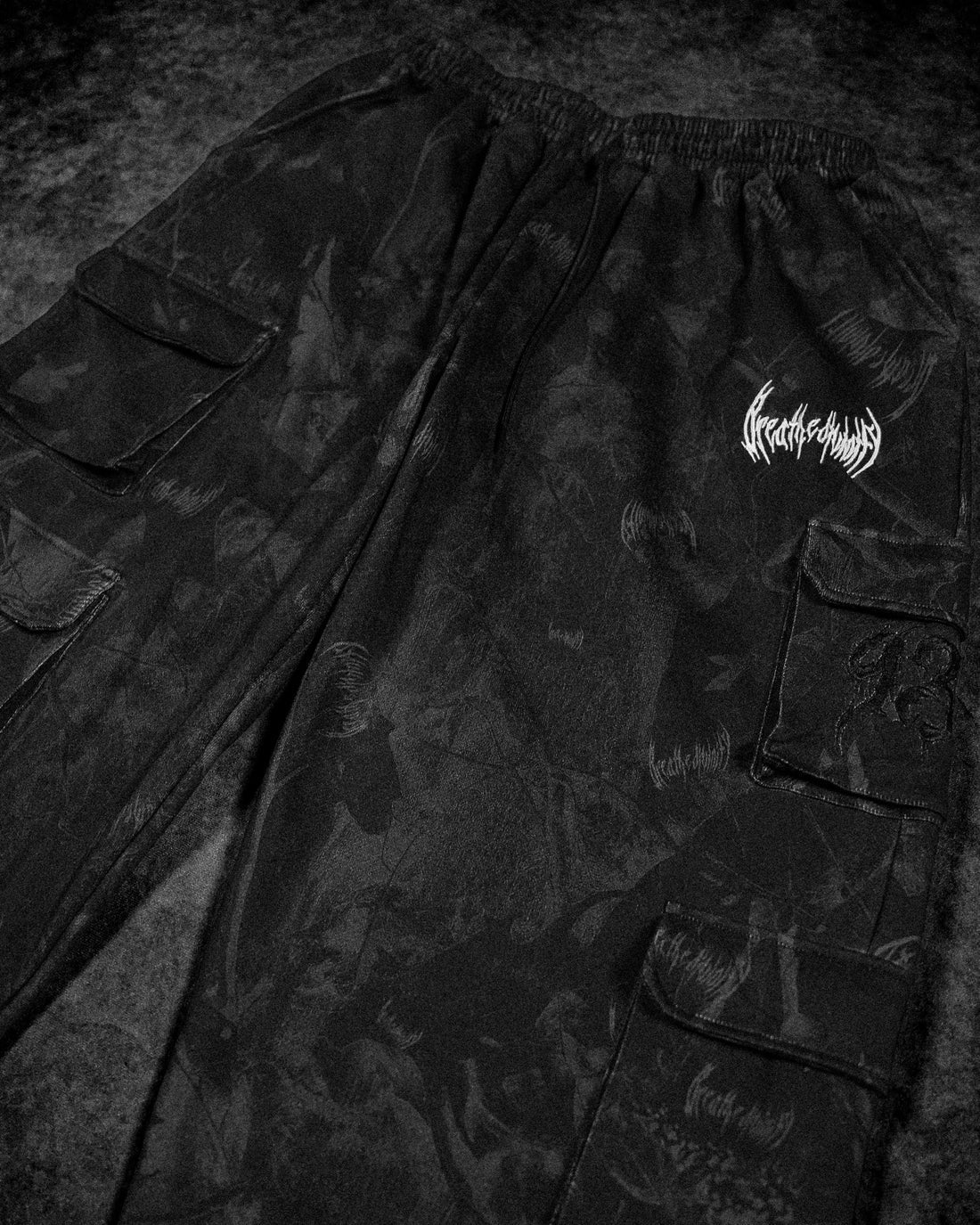 BD-0105 Camo Oversized Luxury Cargos [NIGHTSHADE CAMO]