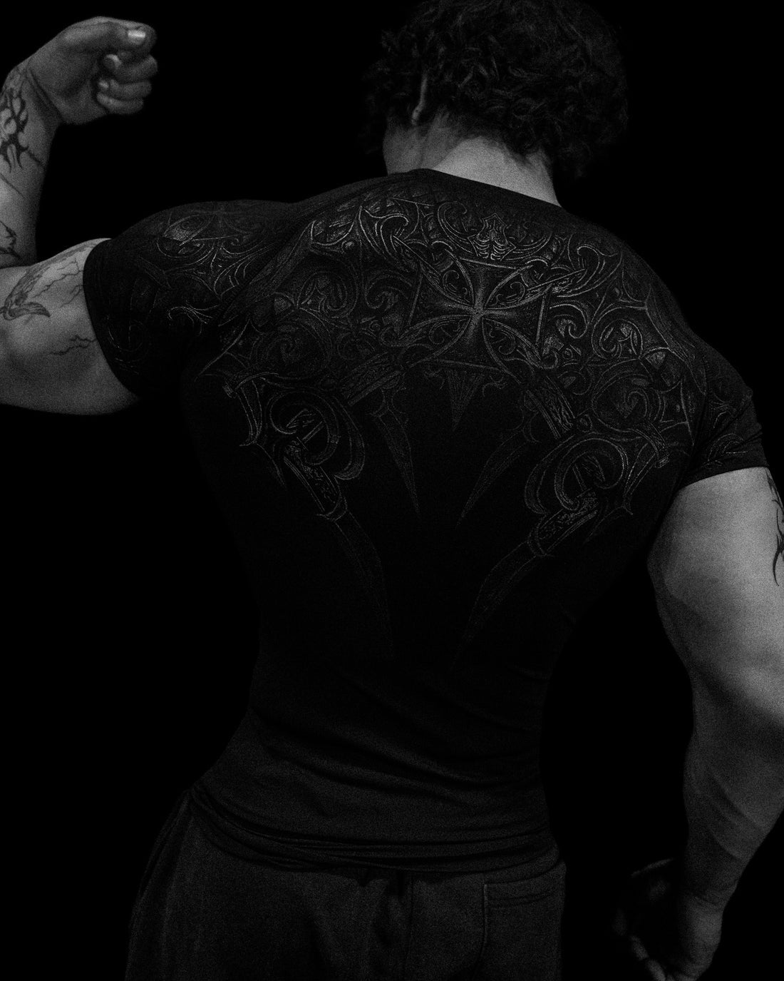 BD-0102 Void Tech™ Armored Short Sleeve Compression [DARKNESS]