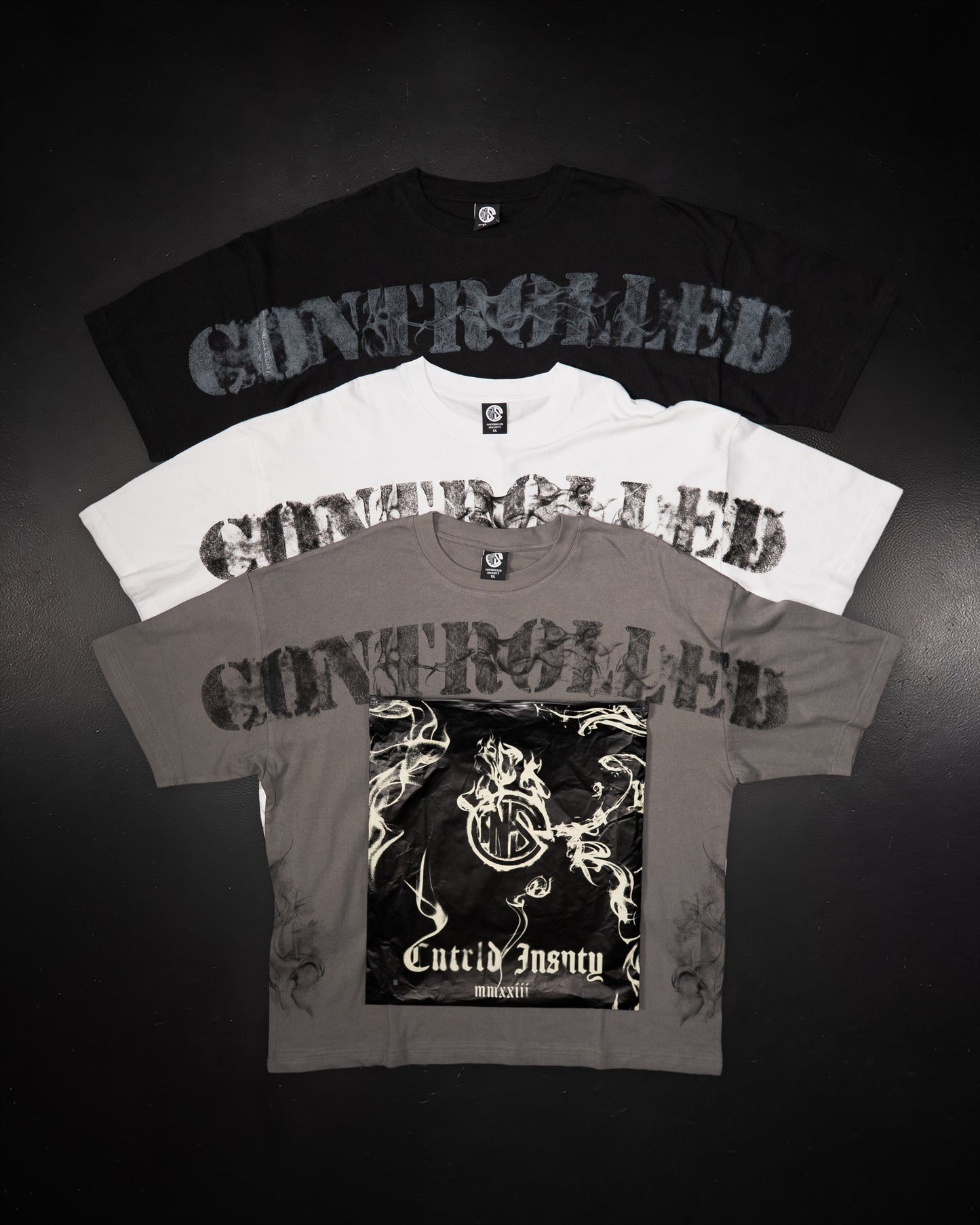 SMOKE LIGHTWEIGHT TEE THREE PACK - Controlled