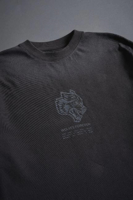 DS-0044 Wolves Have Your Back Unisex “Premium” Oversized Tee in Wolf Gray Drift Wash