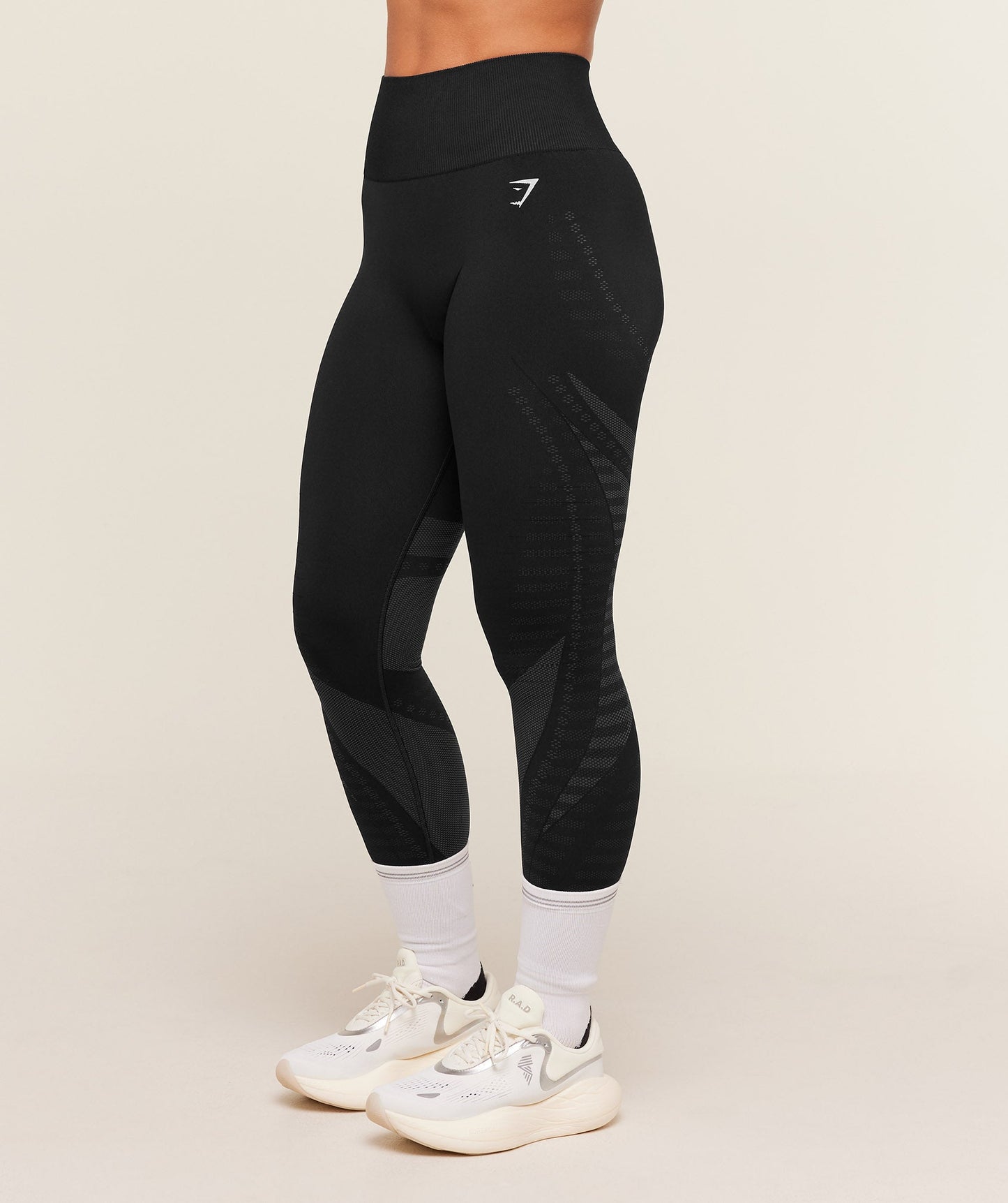 GSW-0090 Running Seamless Leggings - GS Black/GS Asphalt Grey