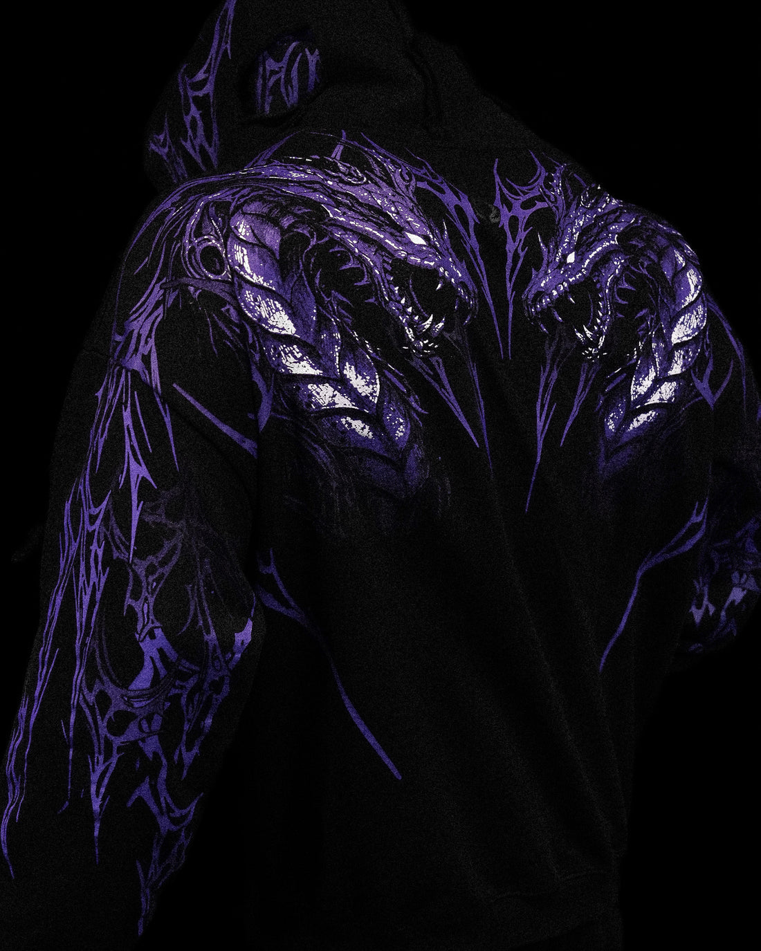 BD-0074 Tarnished Leviathan Oversized Zip-up Hoodie [DUSK]