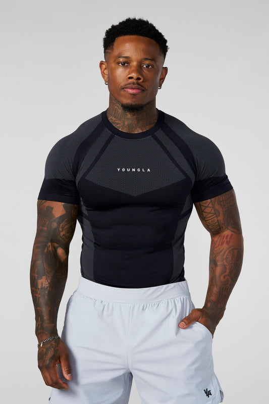 4294 - Apex Compression Tees - Black