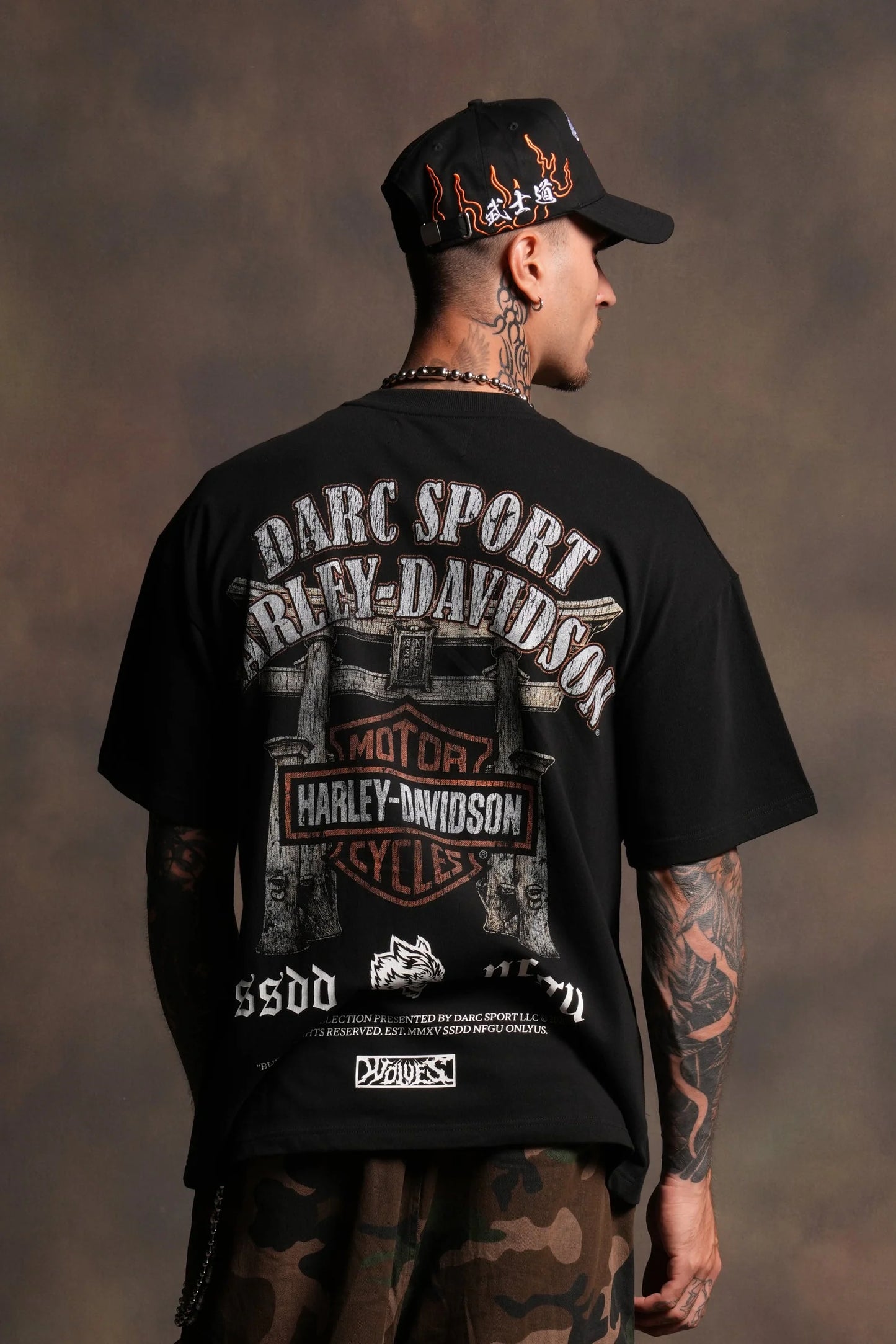 DS-0234 Mori Blosson Premium Tee in Black