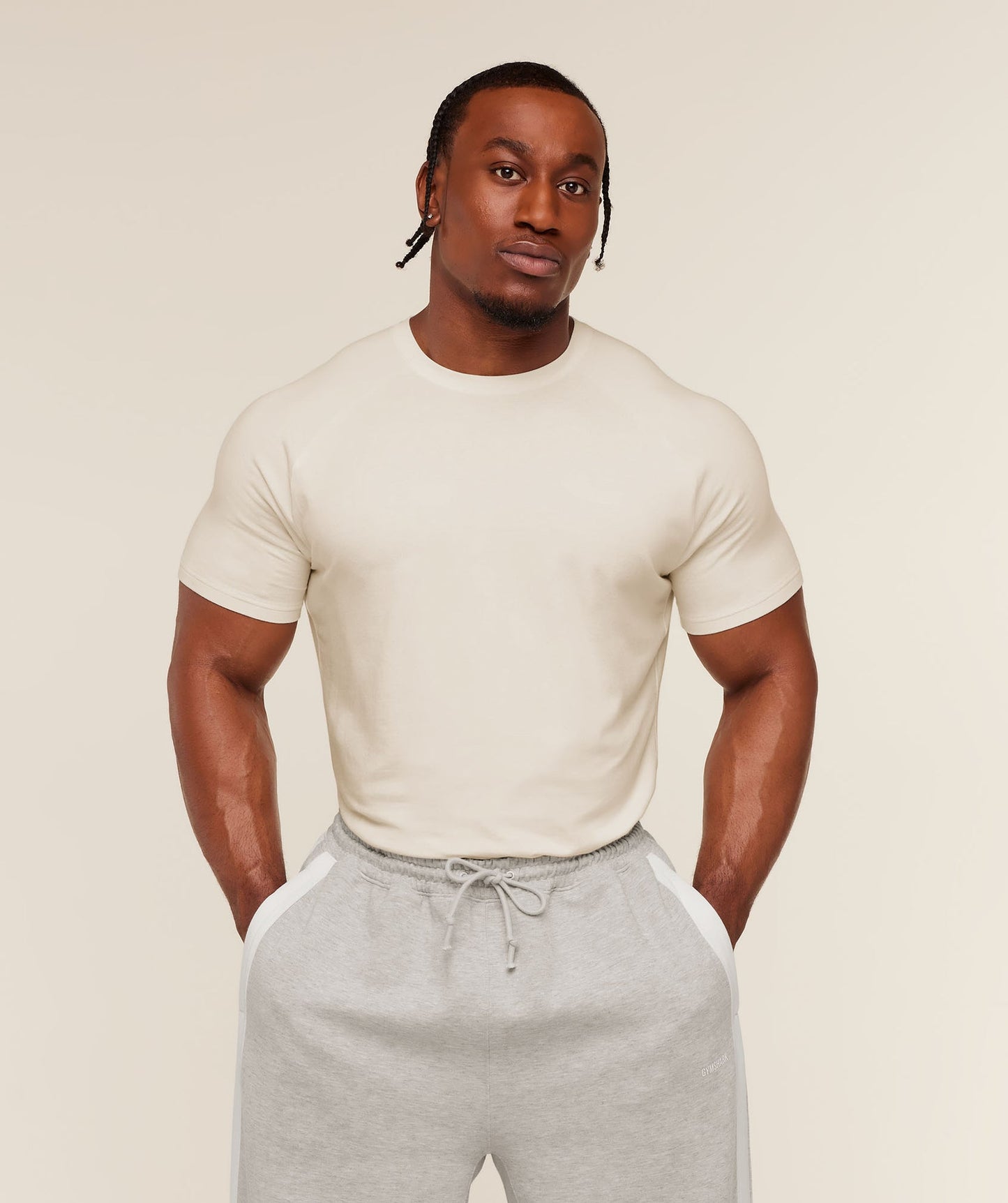 GS-0101 Gymshark x CBUM Essential T-Shirt - Soft White