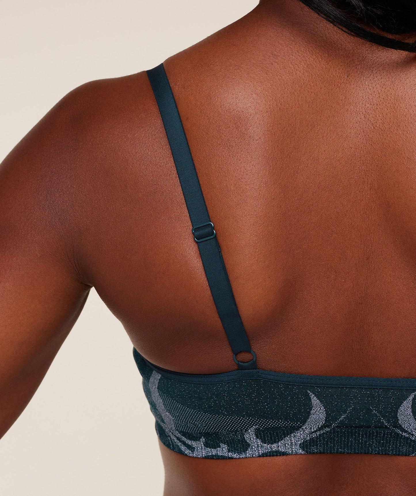 GSW-0103 Storm Seamless Sports Bra - Deep Petrol Blue/Smoke Blue