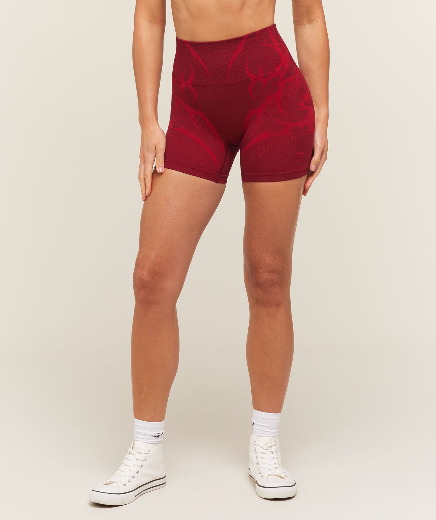 GSW-0105 Storm Seamless Shorts - Sets Red/Carmine Red