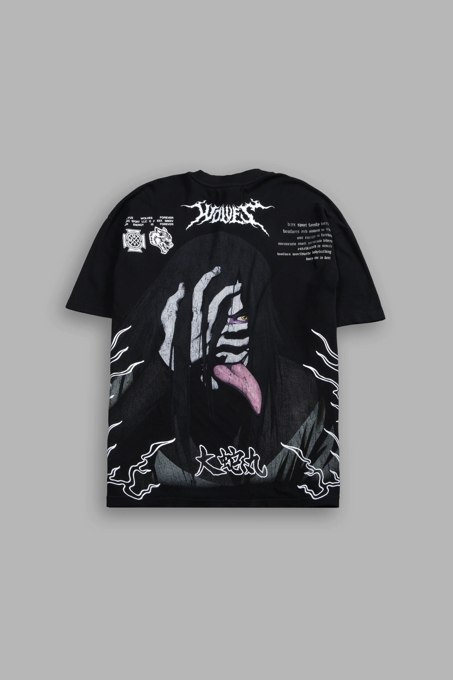 DS-0213 Live Forever Premium Oversized Tee in Black