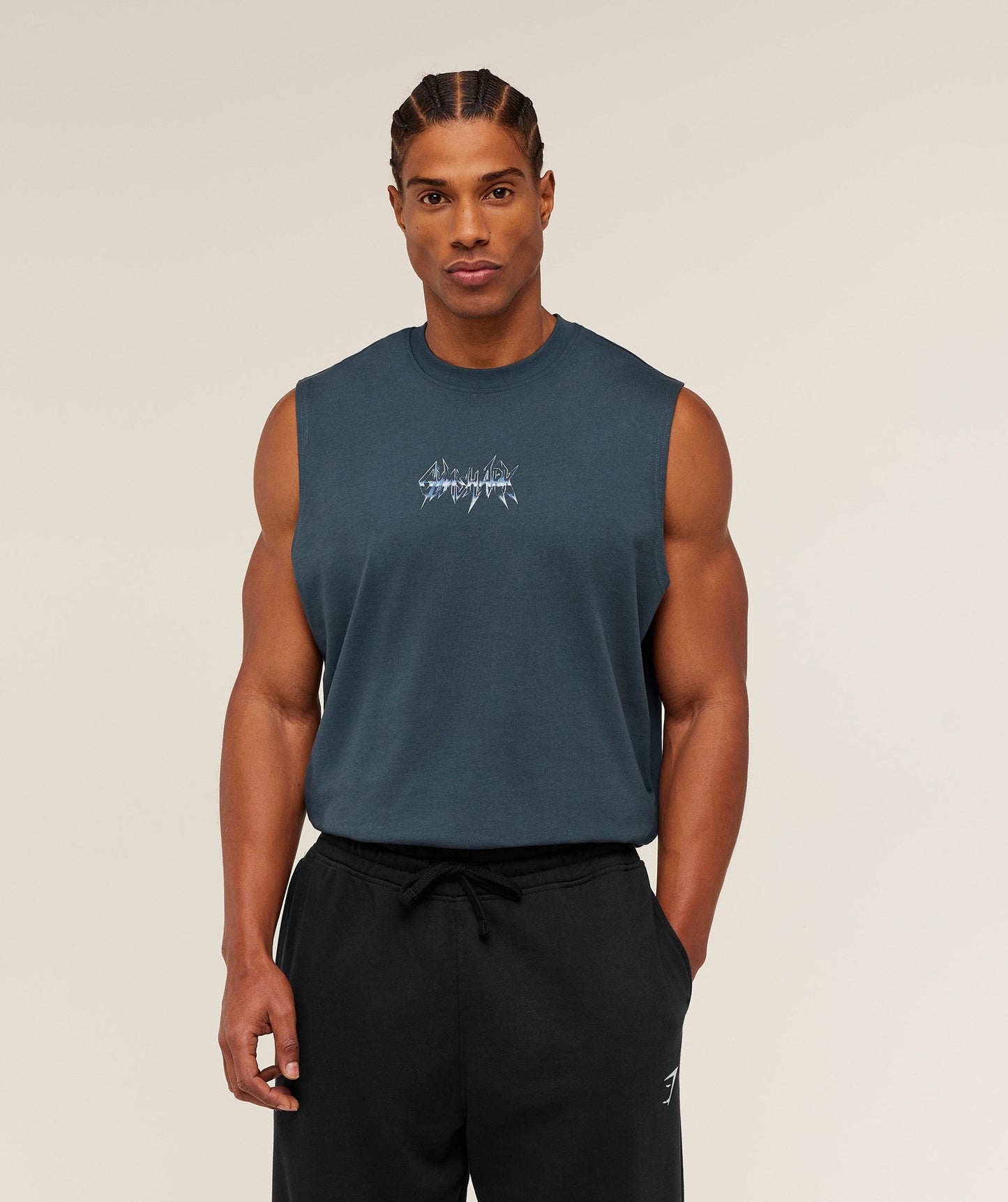 GS-0076 Eagle Band Style Graphic Tank - Gs Stealth Blue