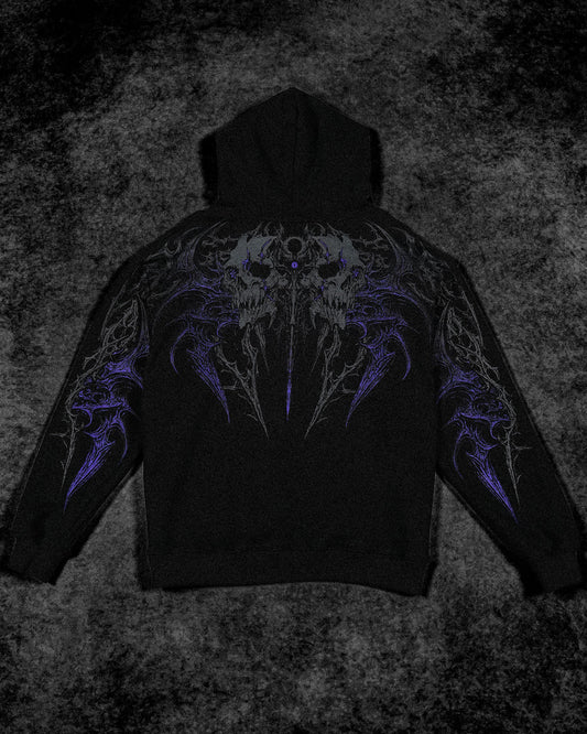 BD-0076 Eclipse Oversized Pullover Hoodie [HOLLOW PURPLE]