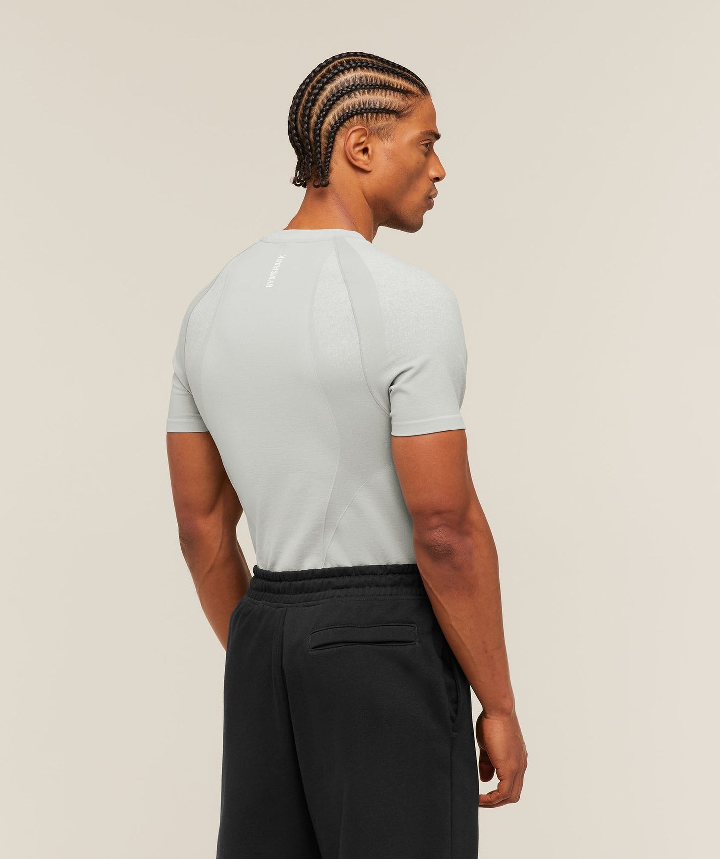 GS-0067 Shadow Seamless T-Shirt - Light Grey