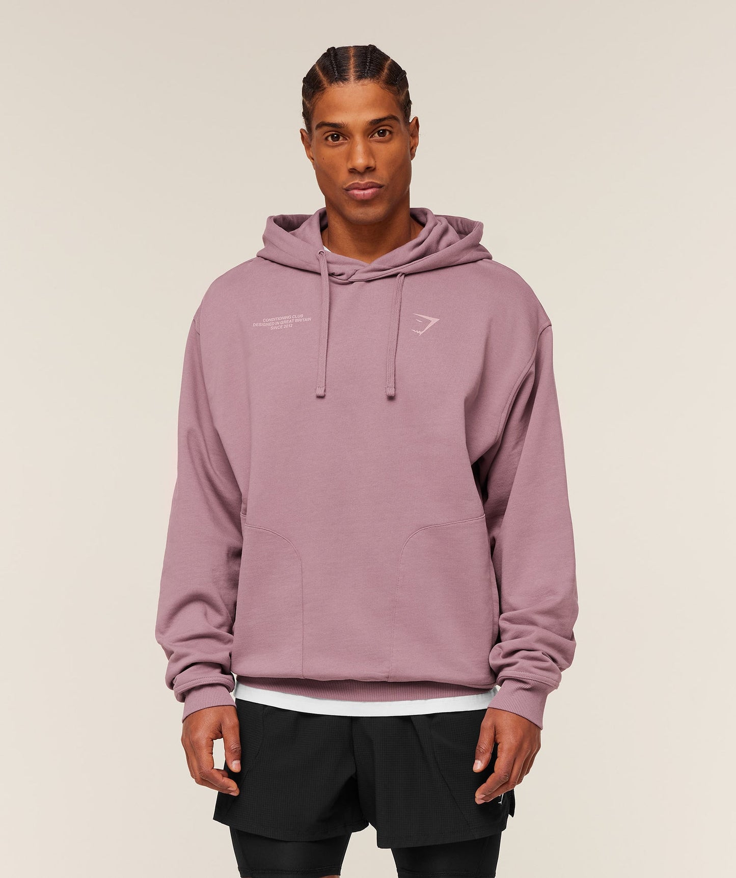 GS-0093 Conditioning Club Hoodie - GS Calm Pink/GS Light Pink