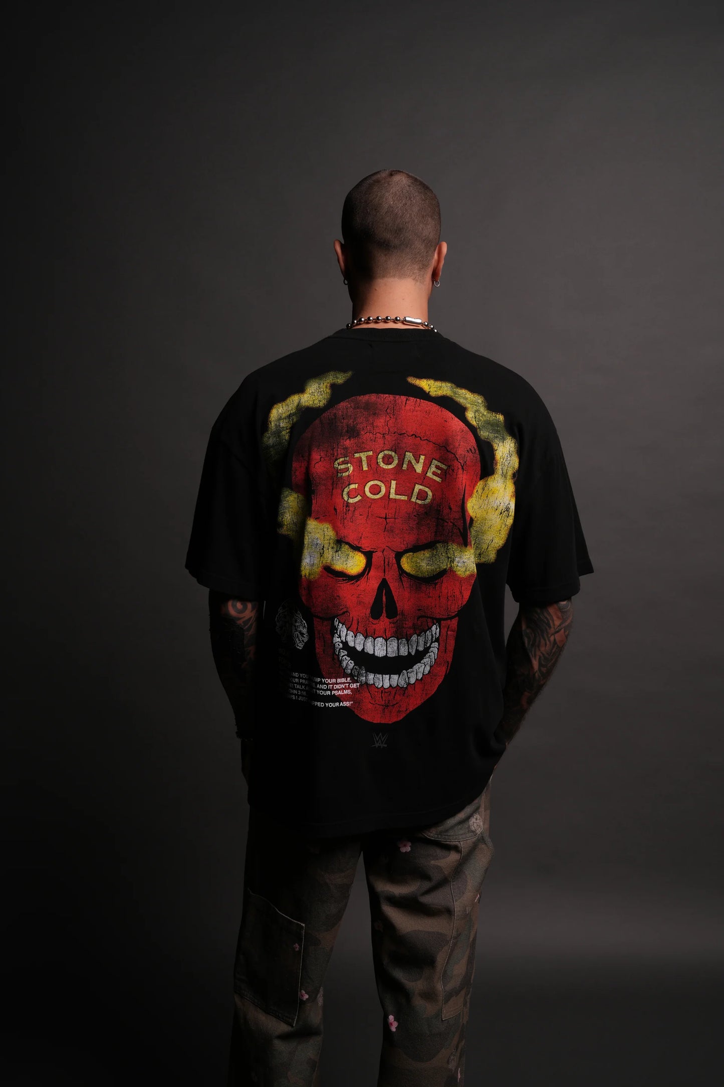 DS-0120 Stone Cold “Premium” Oversized Tee in Black