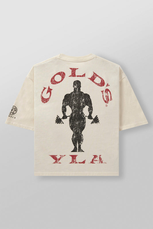 4002 - Golds Gym New Age Tee - Off-White